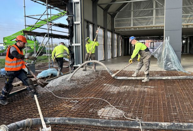 Cementloos beton bij Brandweerkazerne Muiden